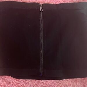 Elegant Dark navy blue  Zippered Waist Cincher